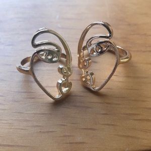 Kissing Face Rings